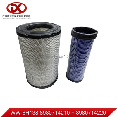 Filtro de aire 8980714210 Partes del motor del camión ISUZU 4HK1 6HH1 8980714220
